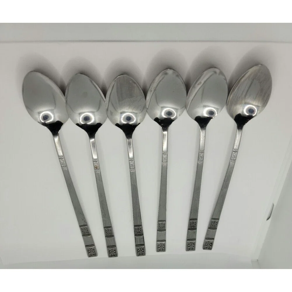 Supreme Cutlery 6 Pc Set Iced Tea Spoons Stainless Japan
